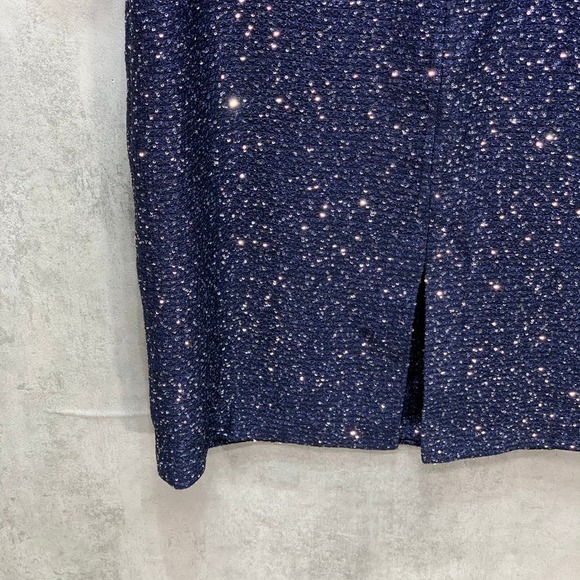 St. John Navy/Silver Glimmering Sequin Embellished - Picture 7 of 10